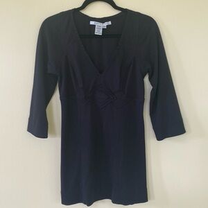 Max Studio V Neck Tunic Blouse